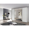 KAST MET SCHUIFDEUREN, wit