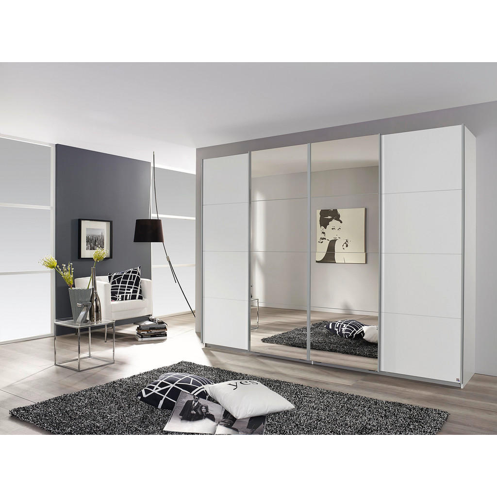 KAST MET SCHUIFDEUREN, wit