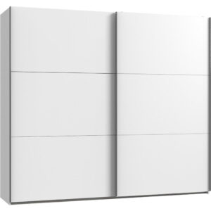 KAST MET SCHUIFDEUREN, wit