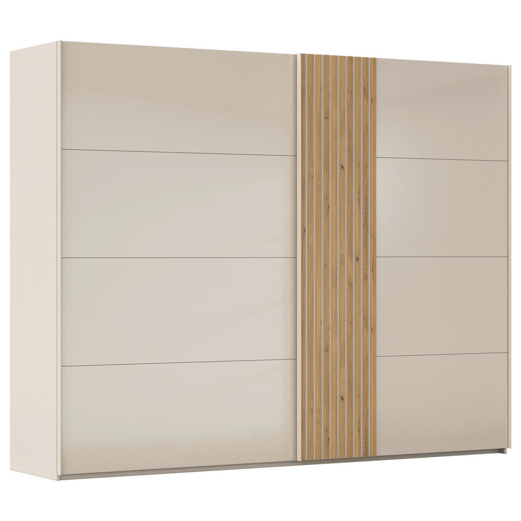 KAST MET SCHUIFDEUREN, kleur eiken, kleur champagne