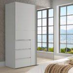 KAST MET SCHUIFDEUREN, wit, aluminiumkleur thumbnail 5