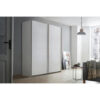 KAST MET SCHUIFDEUREN, wit