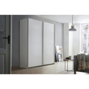 KAST MET SCHUIFDEUREN, wit