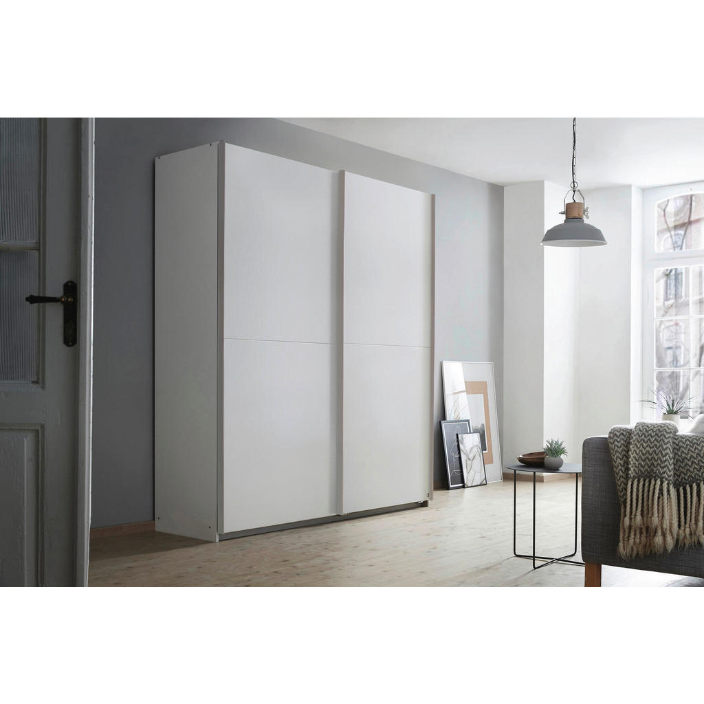KAST MET SCHUIFDEUREN, wit