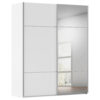 KAST MET SCHUIFDEUREN, wit