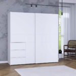 KAST MET SCHUIFDEUREN, wit thumbnail 2