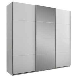 KAST MET SCHUIFDEUREN, wit