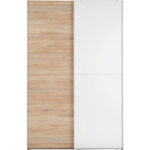 KAST MET SCHUIFDEUREN, wit, sonoma eiken thumbnail 3