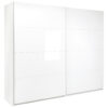 KAST MET SCHUIFDEUREN, wit