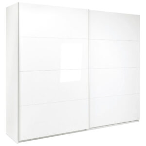 KAST MET SCHUIFDEUREN, wit