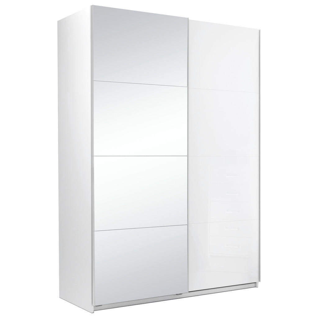 KAST MET SCHUIFDEUREN, wit
