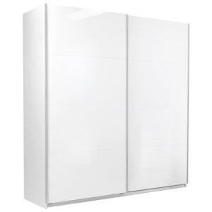 KAST MET SCHUIFDEUREN, wit