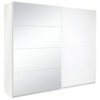 KAST MET SCHUIFDEUREN, wit