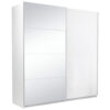KAST MET SCHUIFDEUREN, wit