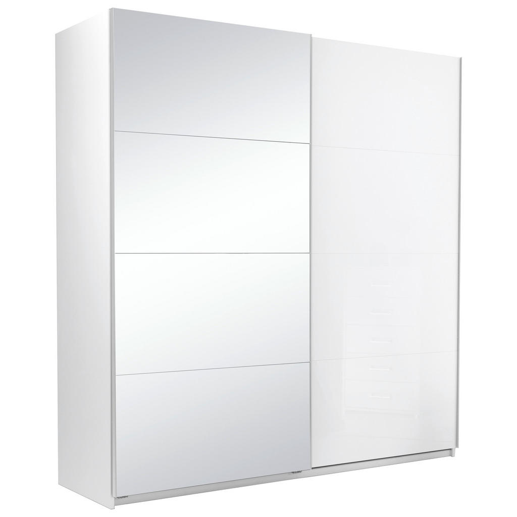 KAST MET SCHUIFDEUREN, wit