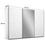 KAST MET SCHUIFDEUREN, wit thumbnail 6