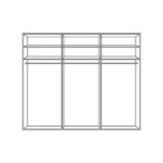 KAST MET SCHUIFDEUREN, wit, bianco eiken thumbnail 6