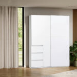 KAST MET SCHUIFDEUREN, wit thumbnail 2