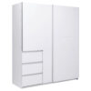 KAST MET SCHUIFDEUREN, wit