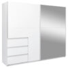KAST MET SCHUIFDEUREN, wit