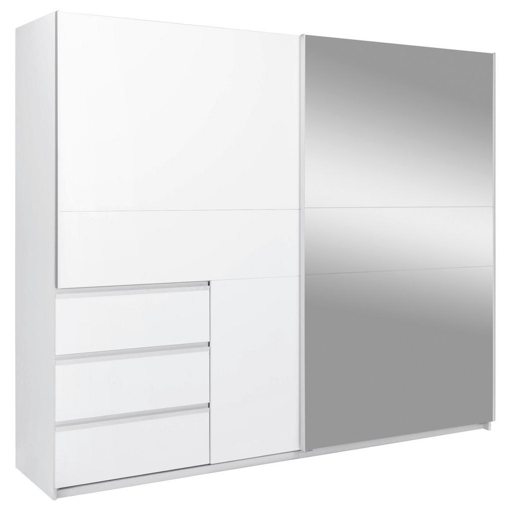 KAST MET SCHUIFDEUREN, wit