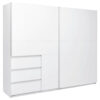 KAST MET SCHUIFDEUREN, wit