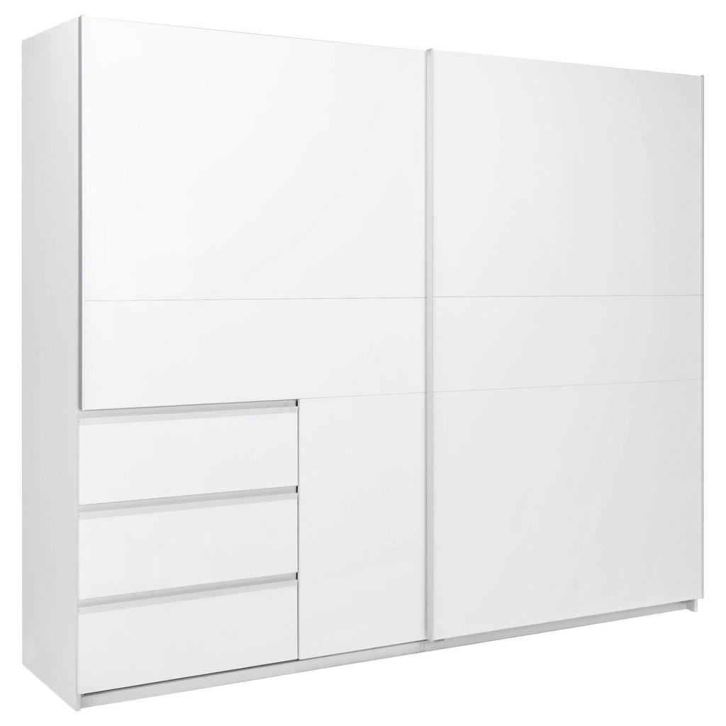 KAST MET SCHUIFDEUREN, wit