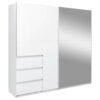 KAST MET SCHUIFDEUREN, wit