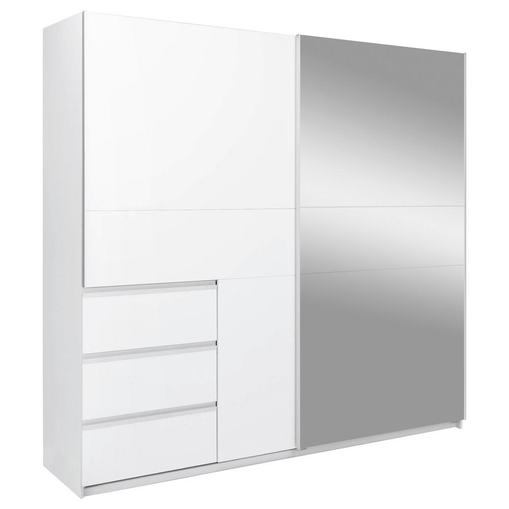 KAST MET SCHUIFDEUREN, wit