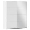 KAST MET SCHUIFDEUREN, wit