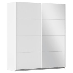 KAST MET SCHUIFDEUREN, wit