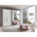 KAST MET SCHUIFDEUREN, transparant, wit thumbnail 2