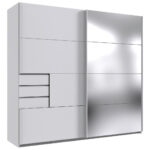 KAST MET SCHUIFDEUREN, transparant, wit thumbnail 1