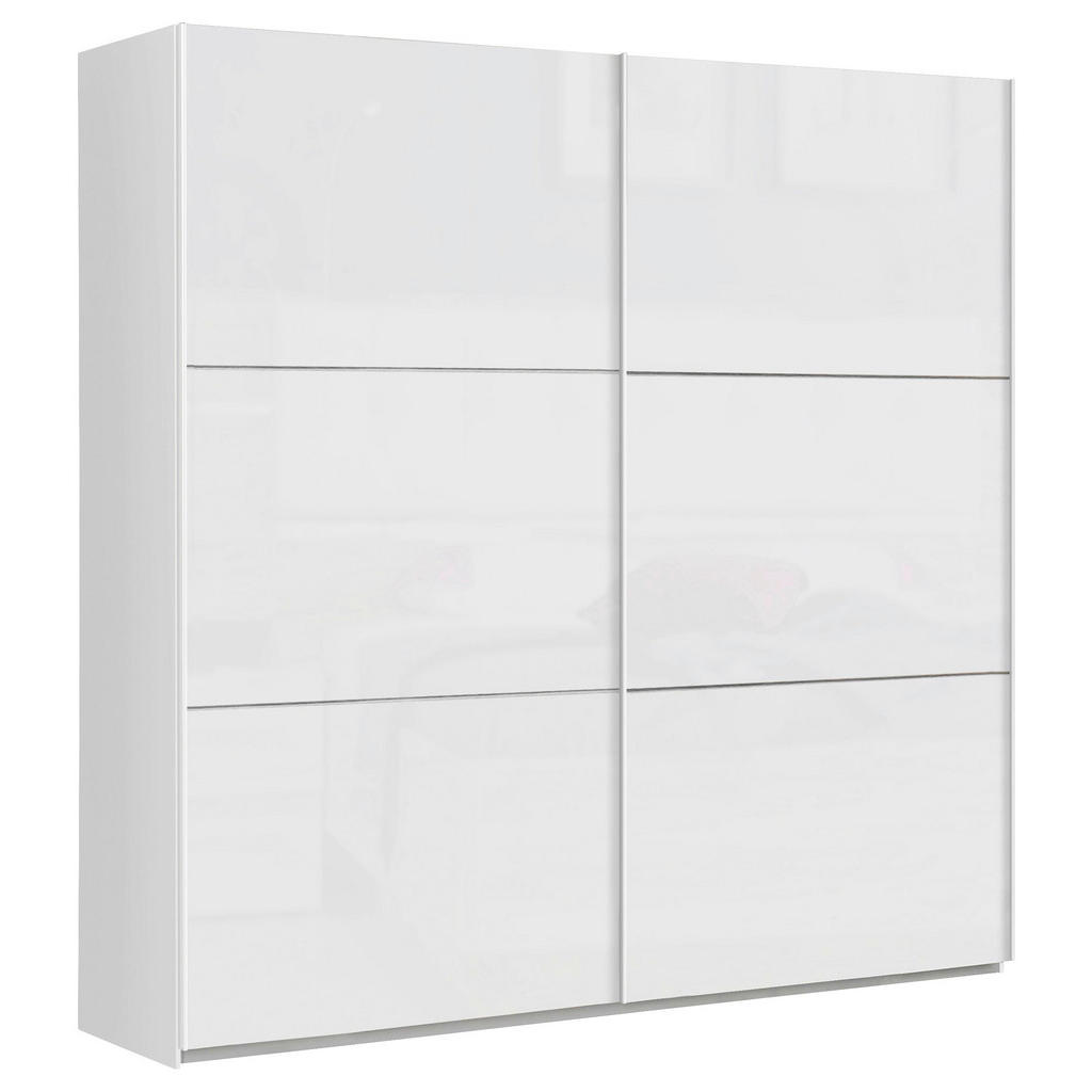 KAST MET SCHUIFDEUREN, wit, wit, hoogglans
