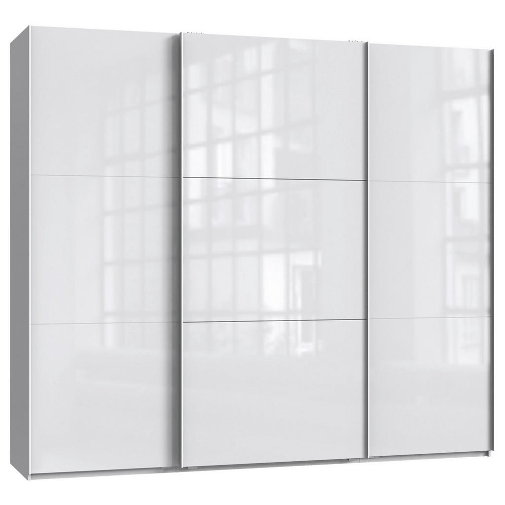 KAST MET SCHUIFDEUREN, wit, wit, hoogglans
