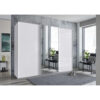 KAST MET SCHUIFDEUREN, wit, wit, hoogglans