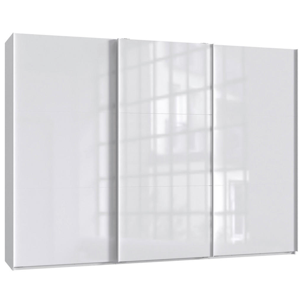 KAST MET SCHUIFDEUREN, wit, wit, hoogglans
