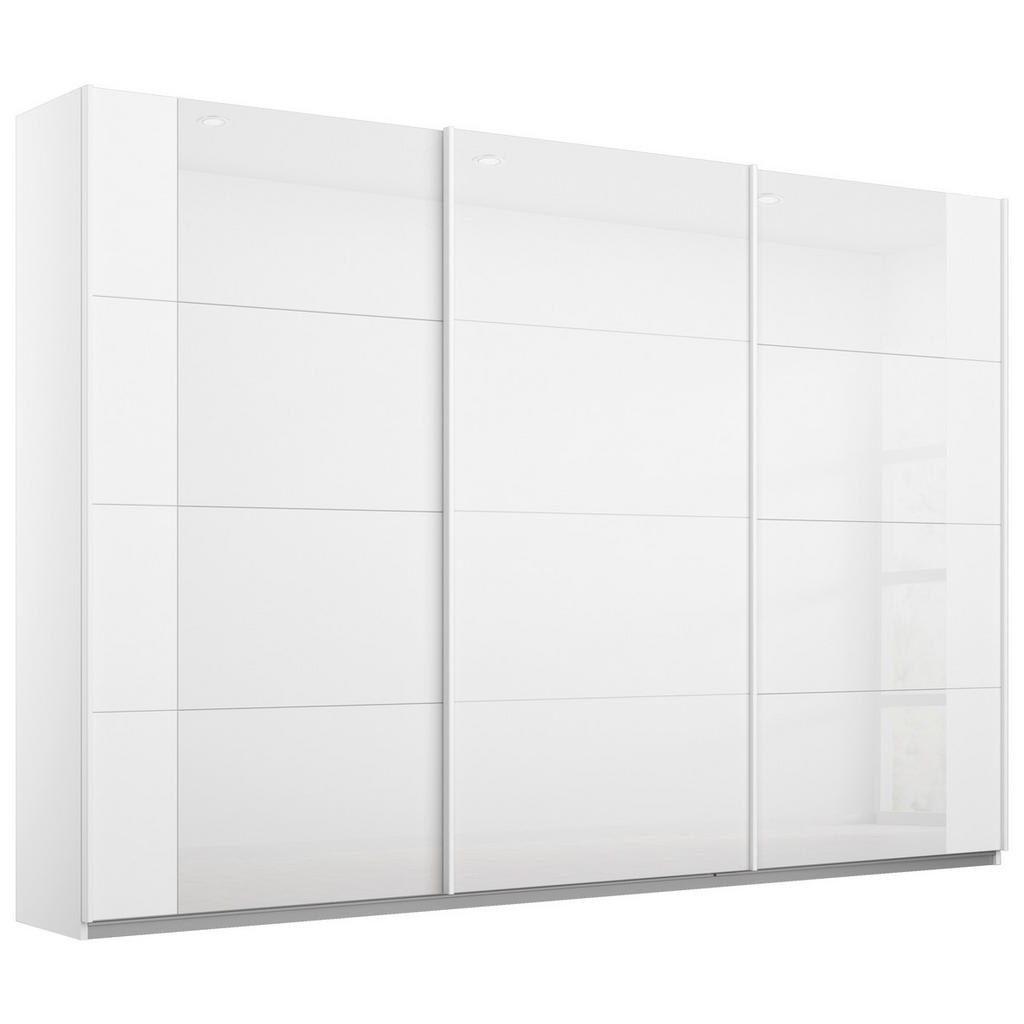 KAST MET SCHUIFDEUREN, wit, wit, hoogglans