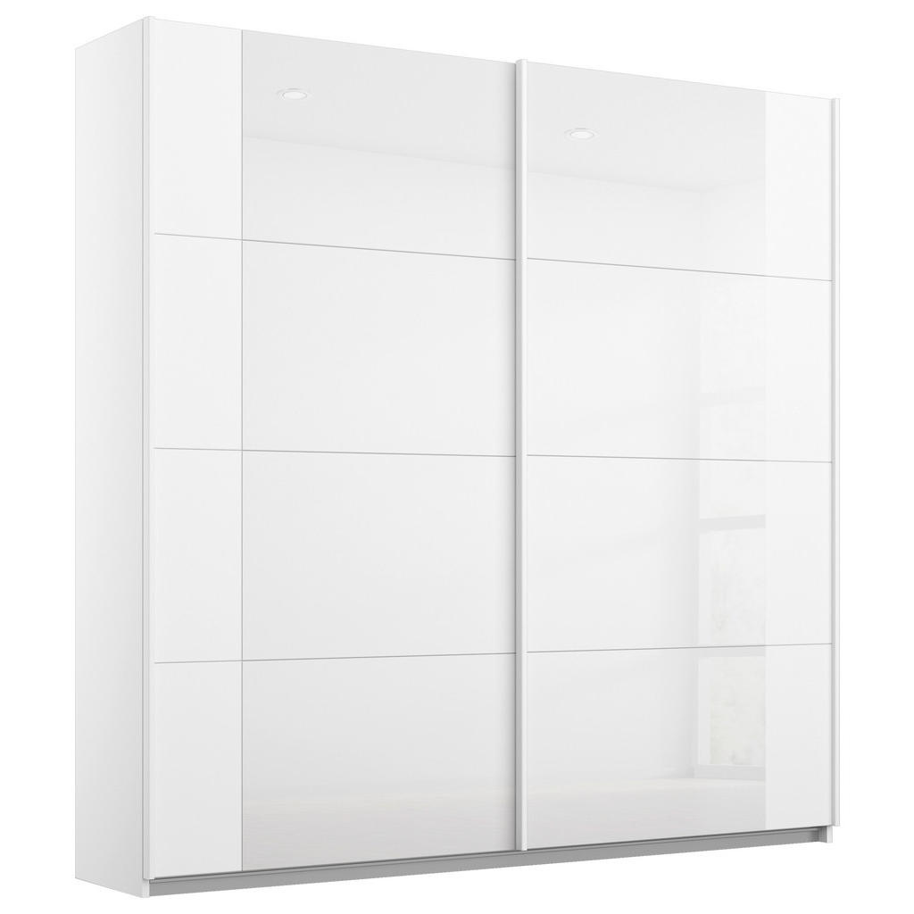 KAST MET SCHUIFDEUREN, wit, wit, hoogglans