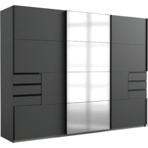 KAST MET SCHUIFDEUREN, grafietkleur