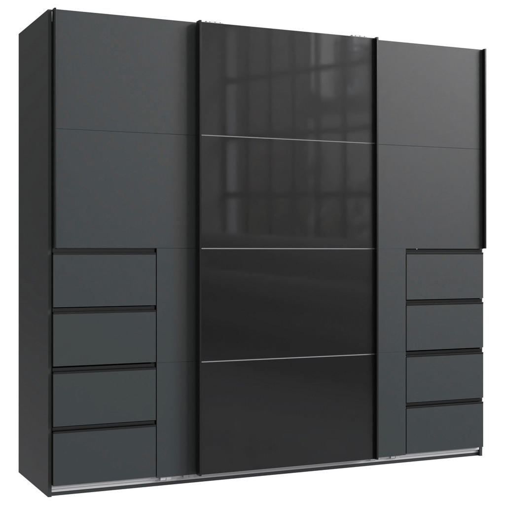KAST MET SCHUIFDEUREN, grafietkleur