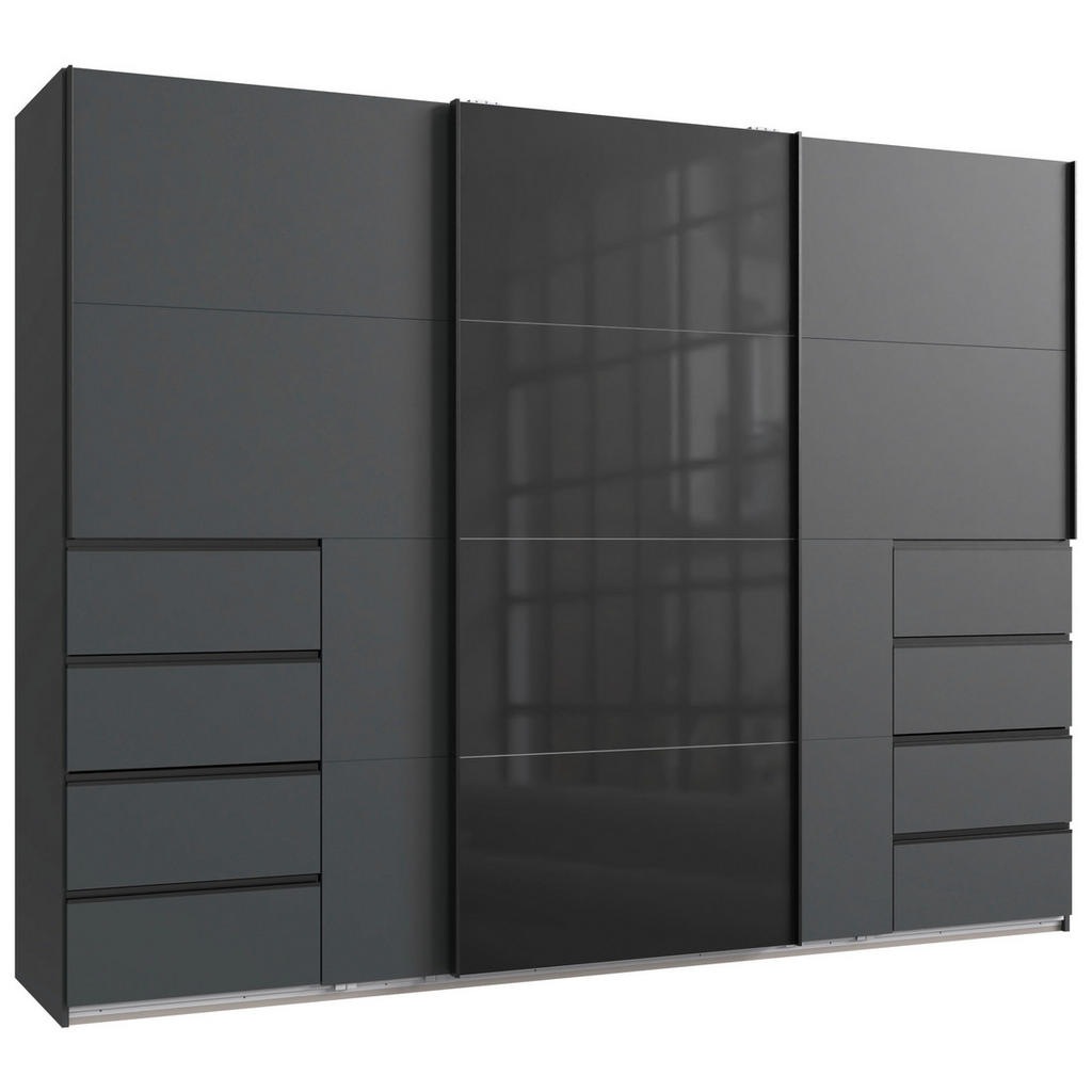 KAST MET SCHUIFDEUREN, grafietkleur