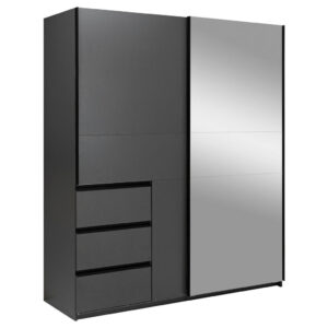 KAST MET SCHUIFDEUREN, grafietkleur
