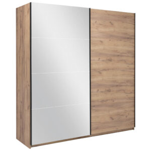 KAST MET SCHUIFDEUREN, eikenkleur