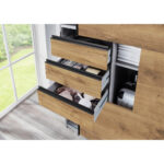 KAST MET SCHUIFDEUREN, transparant, eikenkleur thumbnail 6