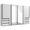 KAST MET SCHUIFDEUREN, wit