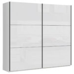 KAST MET SCHUIFDEUREN, wit, wit, hoogglans thumbnail 7