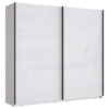 KAST MET SCHUIFDEUREN, wit, wit, hoogglans