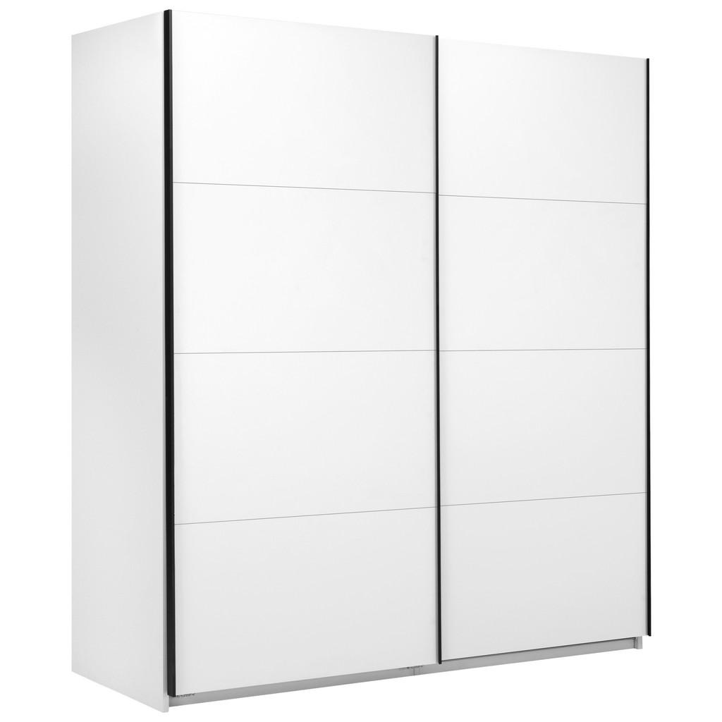 KAST MET SCHUIFDEUREN, wit