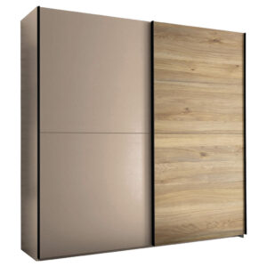 KAST MET SCHUIFDEUREN, eiken, kamir